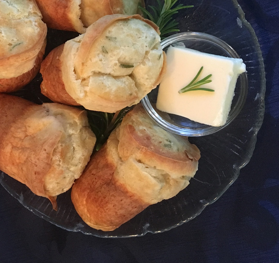 Homemade rosemary popovers | ForFriends Inn