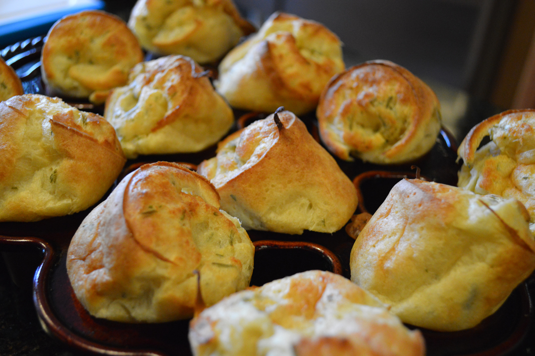 Homemade rosemary popovers | ForFriends Inn